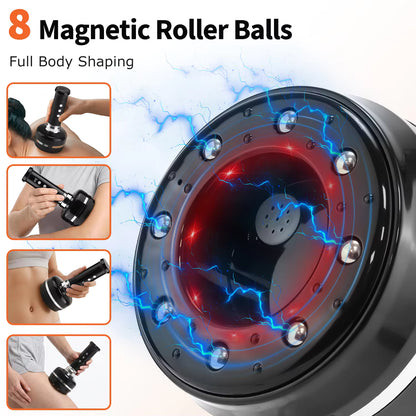 3-in-1 Smart Cupping, Scraping & Red Light Heat Massager with 30-Level Suction