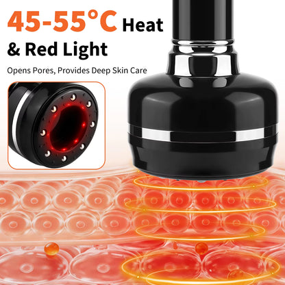 3-in-1 Smart Cupping, Scraping & Red Light Heat Massager with 30-Level Suction
